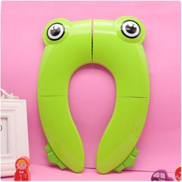 Toilet Seat Covers Travel Silicone Non-slip Toddler Cushion Chair Pad Folding Potty Training Mat