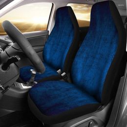 Car Seat Covers Blue Grunge Pair 2 Front Cover For Protector Accessory