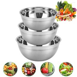 Bowls Stainless Steel Mixing Non Slip Capacity Nesting Whisking Egg Beater Baking Salad Dressing Bowl 1Pc Storage Container