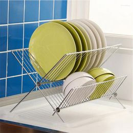 Hooks Folding X Shape Kitchen Dish Draining Board Plates Bowl Tableware Holder Rack Drying Shelf Storage Supplies