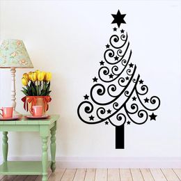 Christmas Decorations Tree Removeable Wall Sticker Hallway Decor Art For Living Room