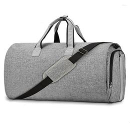 Duffel Bags Custom Garment Travel Bag With Shoulder Strap Carry On Hanging Suitcase Clothing Business Multiple Pockets