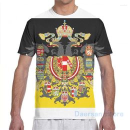 Men's T Shirts Stylised Austrian Empire Flag Men T-Shirt Women All Over Print Fashion Girl Shirt Boy Tops Tees Short Sleeve Tshirts