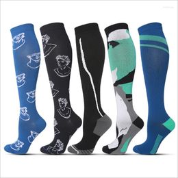 Women Socks Sports Profession Compression Stockings For Nurses Nylon Stretch Breathable Relieve Muscle Fatigue And Varicose Veins