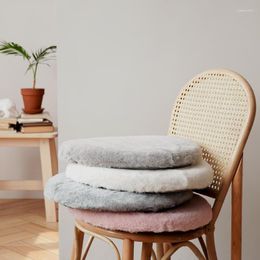 Pillow 2023 Round Solid Colour Rebound Cotton Decoration Sofa Stool Tatami Soft And Comfortable Unchangeable Shape