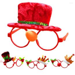 Christmas Decorations Cartoon Decorative Eyeglasses Frame Novelty Costume Poes Props Gifts