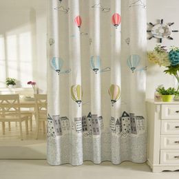 Curtain Nordic Air Balloon Thickening Half Blackout Children Room Boy Girl Bedroom Curtains For Living