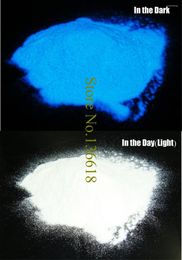 Nail Glitter 50gram X Luminous Blue Color Glow In The Dark Poluminescent Dust Phosphor Powder Pigment