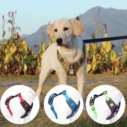 Dog Collars Reflective Harness Nylon Adjiustable Pet For Small Large Dogs With Handle Outdoor Walking Vest Supplies