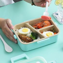 Dinnerware Sets School Office Lunch Box Japanese Snack Plastic Material Thermal Insulation Bento Storage Capacity