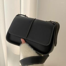 Evening Bags Black Trendy Shoulder For Women Luxury Soft Leather Crossbody Bag Small Flap Messenger Ladies All Match Design Handbags