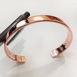 Bangle Pure Copper Magnet Energy Health Open Plated Color Simple Bracelet Bio Healthy Healing BraceletBangle Lars22
