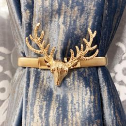 Home Decor Other Spring Rope Curtain Tieback Metal Elk Curtains Accessoires Tie Back Decoration Alloy