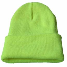 Ball Caps 2023 Hip Hop Boys Girls Fashion Knit Men Women Hat Solid Colour Baggy Beanie Oversize Winter Ski Knitted Cap