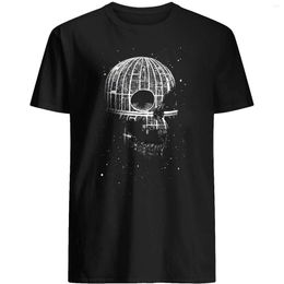 Men's T Shirts BIGGLORY Skullcap Death-Star Graphic Fun Star Movies Wars Gift Holiday Anniversary Birthday Tee Unisex T-Shi