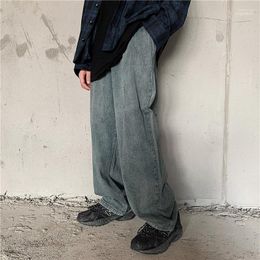 Men's Jeans GOOHOJIO 2023 Vintage Loose Denim Pants Men Oversized High Waist Pant Casual Wide Leg Chic Trousers For1 Naom22