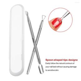 Nail Art Kits Stainless Steel Cuticle Peeler Accessories Scraper Remove Gel Clean Care ToolsNail Polish Remover