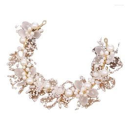 Headpieces Top Quality Party Wedding Girls Headdress Hair Accessories Wreath Pearl Headband