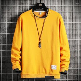 Men's Hoodies 2023 Men Crewneck Sweatshirt O-neck Hoodie Hip Hop Korean Fashion Clothing Autumn Tops Streetwear Polyester Long Sleeve