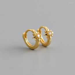 Hoop Earrings Plain Star Huggies Middle Earring Fashion Jewelry For 2023 Rock Punk Jewels Party Wedding Women Aretes