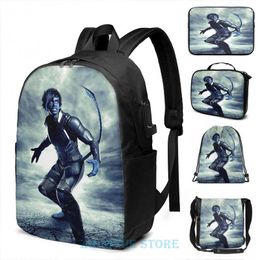 Backpack Funny Graphic Print Nightcrawler 01 USB Charge Men School Bags Women Bag Travel Laptop