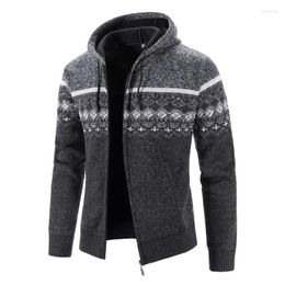 Men's Sweaters Legible Autumn Winter Patchwork Sweater Coat Men Warm Zipper Cardigan Man Casual Knitwear CoatsMen's Jemi22