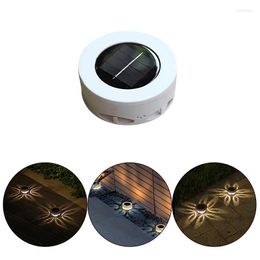 Solar Light Flower Pattern Decorative Lawn Night Waterproof Wall Lamp For Outdoor Garden Landscape Supplies