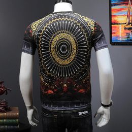 Men's T Shirts 3D XXXL Men Plus Size 2XL-7xl 8XL O-neck Shirt Tees Chinese Style Print Casual Short-sleeve T-shirt 150kg