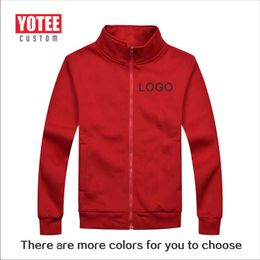 Men's Vests YOTEE 2023 Autumn And Winter Casual High Quality Stand Collar Zipper Jacket Personal Company Custom LOGO Lamb Cashmere