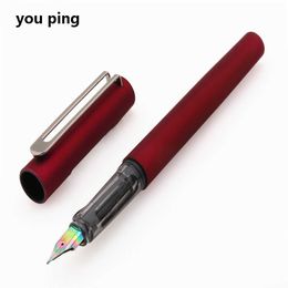 New Listing High Quality 6057 Deep red Colour School Supplies Student Office Stationary Colours Nib Fountain Pen Ink