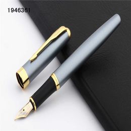 Luxury quality 399 AB blue Business office Medium Nib Fountain pen New Student School Office Stationery ink Pen