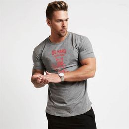 Men's T Shirts Fashion Male Tops Fitness Hip Hop Men 8 Solid Colour Print Casual Summer With Short Sleeves Male's Light Clothing