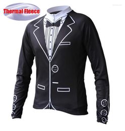 Racing Jackets 2023 Winter Thermal Fleece Men Bicycle Long Sleeve Cycling Jersey Clothing Pro Team Outdoor Mountain Road Maillot Ropa