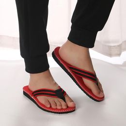 Slippers Men S Flip Flops Size 12 Fashion Men's Summer Beach Breathable Shoes Sandals Male Slipper Flat Gray Slides WomenSlippers