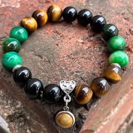 Strand Beaded Strands Handmade Natural Stone Bracelets For Women Simple Fashion Tiger Eye Charm Bracelet Couple Jewelry Party Gifts