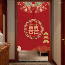 Curtain Chinese Festive Door Partition Japanese Style Feng Shui Living Room Decorative
