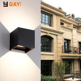 Outdoor Wall Lamps LED Courtyard Waterproof Light IP65 12W Porch Garden Balcony Terrace Decorative Lighting