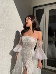 Party Dresses White Gowns Ladies A-Line With Diamond Handmade Long Sleeveless Eveningdress Luxury For Women Wedding GraduationParty