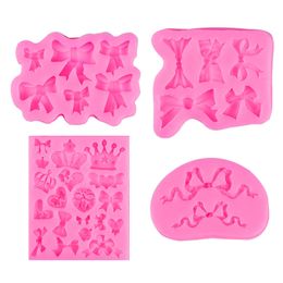 Cake Mould Bowknot Crown Heart Sugarcraft Chocolate Mould 1223865