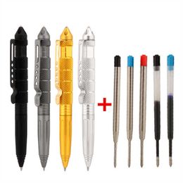 New High Quality 502 Metal Colour Tactical Defence Pen School Student Office Gel Ballpoint pens