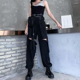 Women's Pants Women Fashion Harem Hole Trousers Detachable Into Shorts High Waist Plue Size Daily Jogging Female Clothes