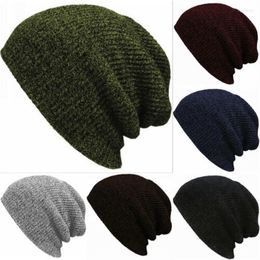 Berets Knit Hats For Men Keep Warm Beanies Skullies Fashion Letter Knitted Women Hat Outdoor Solid Cap Wool Gorras