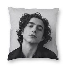 Pillow /Decorative Timothee Chalamet Square Case Home Decor 90s TV Actor S Throw For Living Room Double-sided Printing/