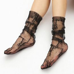 Women Socks & Hosiery Sexy Lingerie Spring/Summer Thin Mesh Breathable Japanese Bud Polka Dot Clothing For Sex Exotic Apparel