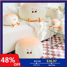 Pillow Steamed Bun Throw Kawaii Plush Soft Stuffed Toys For Kids Girls Birthday Gift Room Floor Bay Window Tatami