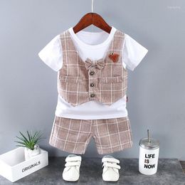 Clothing Sets Toddler Fashion Summer Clothes For Baby Boy 18 To 24 Months Cotton T-shirts Tops And Shorts Two Piece Wedding Outfits