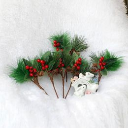 Christmas Decorations Tree Flower Arrangements Decorative Artificial Berry Plant DIY Festival Ornaments Pendants