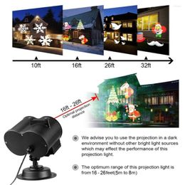 Set Great LED Snowflake Projector Durable Landscape Light 180 Degree Rotating Enhance Atmosphere