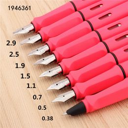 High Quality Pink 0.38/0.5/0.7/1.1/1.5/1.9/2.5/2.9mm Art Calligraphy Nib School Student Office Sationery Fountain Pen New