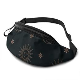 Waist Bags Sun Moon Bag Polyester Pattern Pack Woman Work